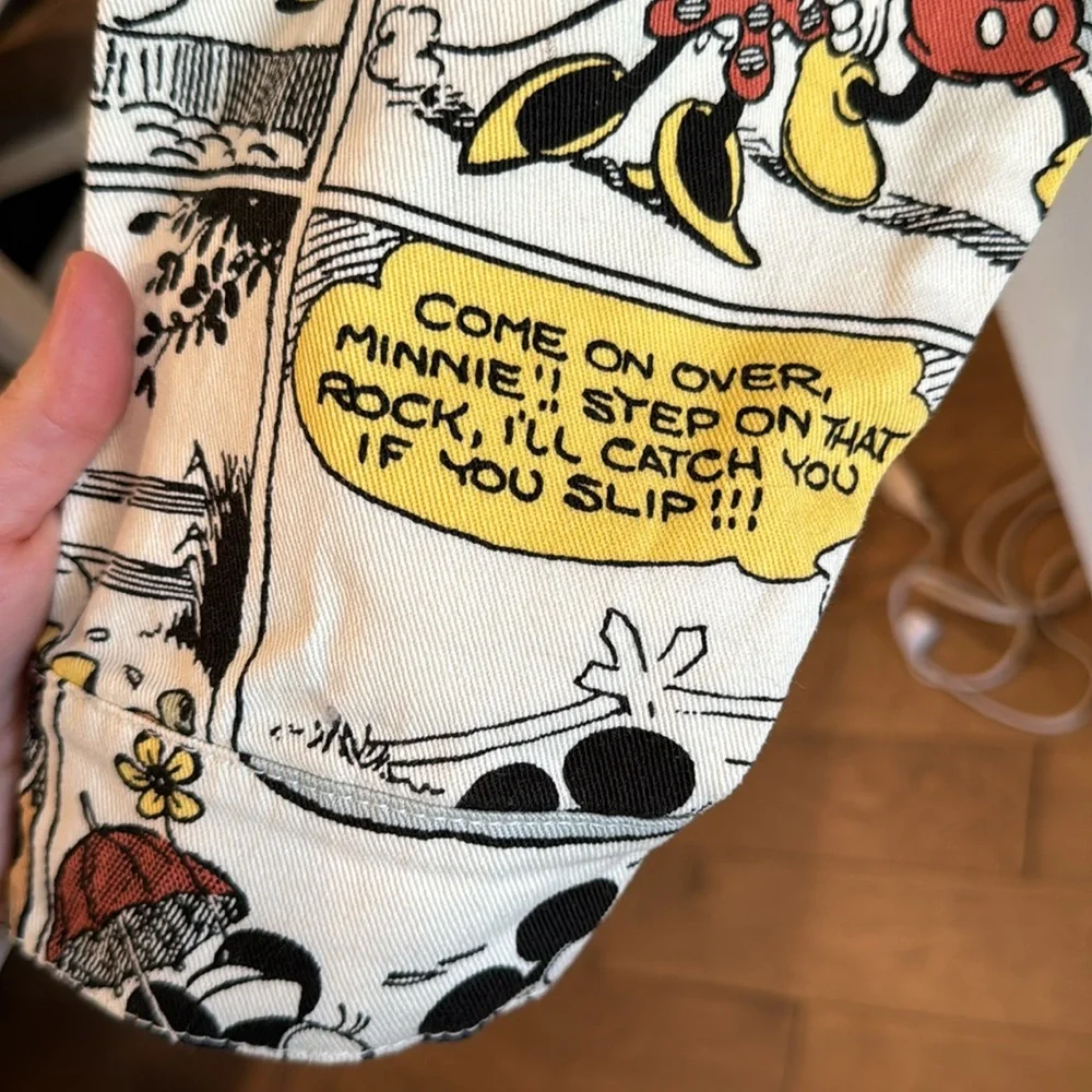 NWT RARE Disney Parks 2022 Mickey and‎ Friends Comic Denim Jacket Adult XXL - Picture 7 of 13